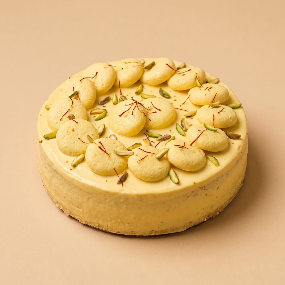 Saffron Rasmalai Cake (500g)